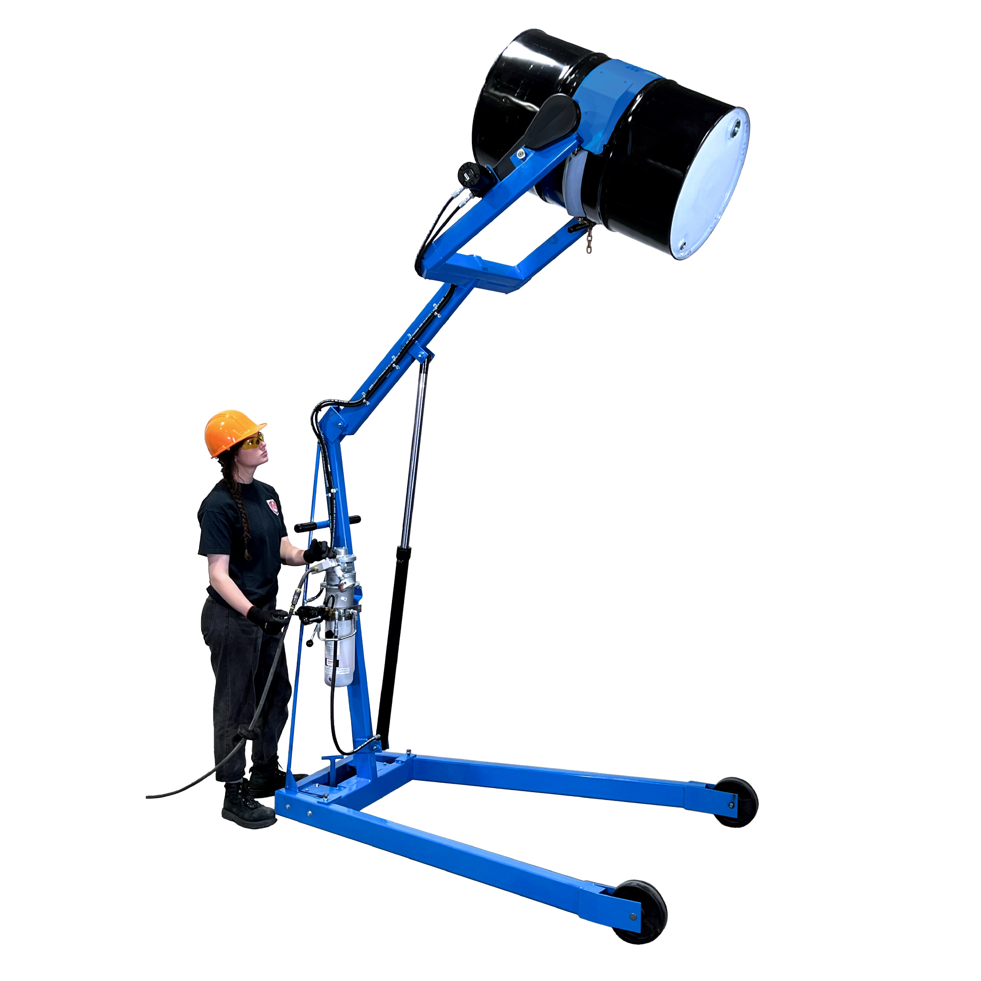 Morse Hydra-Lift Karrier, 800lb. Capacity, 96in. Maximum Dispensing Height, Air Power Drum Lift and Tilt Controls